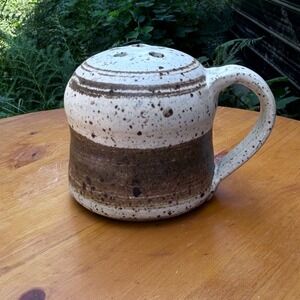 Vintage Stoneware Shaker Potpourri Pot Brown Speckled MCM Kitchen Otagiri Japan